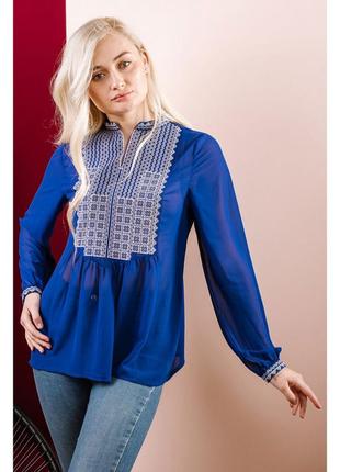 Стильна блузка-вишиванка, розміри 44 - 581 фото