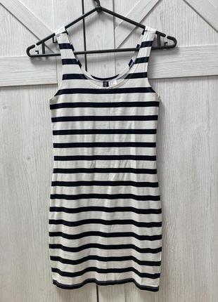 Плаття - майка в смужку від h&m