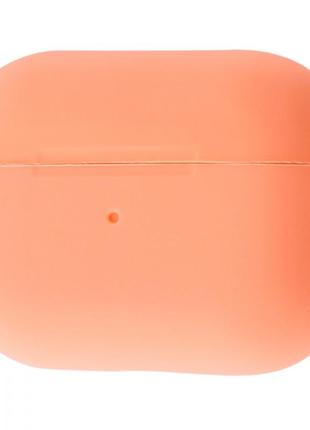 Чохол для apple airpods pro силіконовий персиковий у коробці1 фото