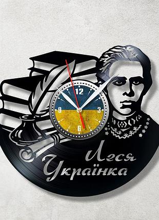Леся украинка часы на стену виниловые часы украинская литература патриотические часы часы украина размер 30см