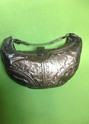 Шкіряна сумка бронзового кольору