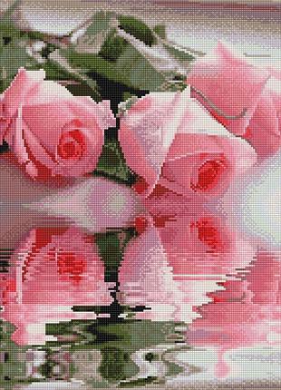 Набор алмазной мозаики colorart розы 40х50см sp018