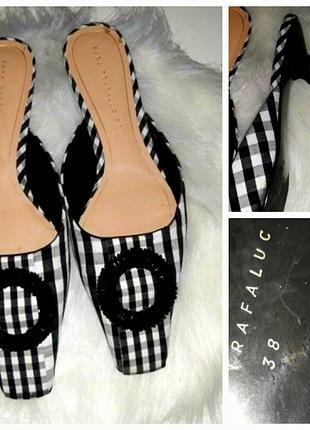 Текстильні мюли в клітку