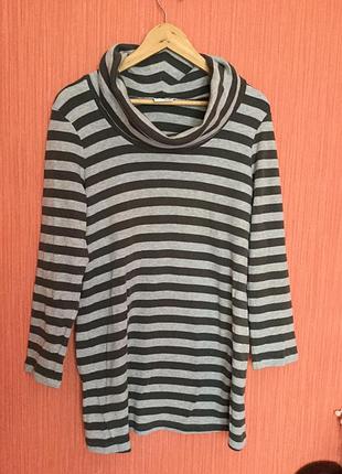 Уютная туника с воротом -хомут.