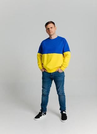 Чоловічий світшот патріотичний. кольори наших сердець. сезон: весна – літо. розміри: s-m або l-xl