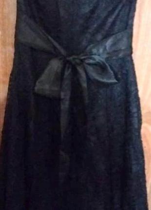 Платье гепюровое черное vila clothes2 фото