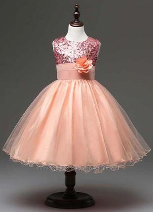 🔥 детское нарядное пышное платье для девочки с пайетками😍1 фото