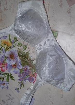 Білий бюстгалтер без поролону без кісточок m&s! uk 36в/eur 80b