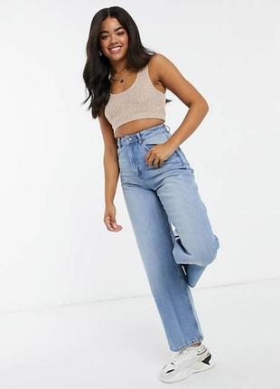 Укорочений топ в рубчик кроп топ від miss selfridge3 фото