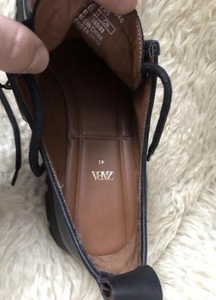 Нові шкіряні круті стильні лофери туфлі на шнурках 41-41,5 р від zara2 фото