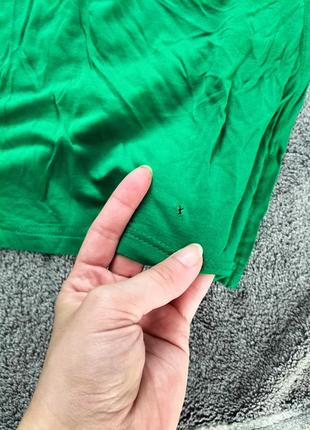 Довге максі плаття зелене з розрізом10 фото
