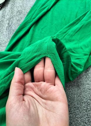 Довге максі плаття зелене з розрізом9 фото