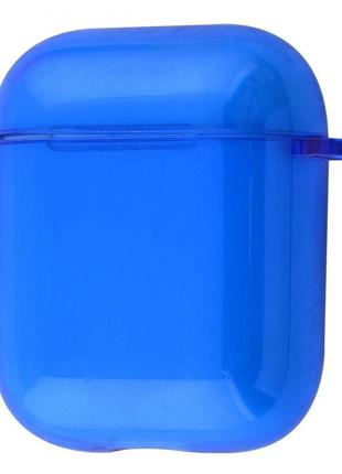 Чохол для apple airpods силіконовий білі-синій