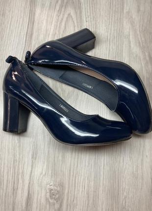 Жіночі туфлі темно-сині6 фото
