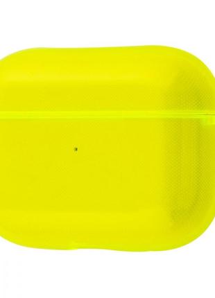 Чохол для apple airpods pro силіконовий яскраво-жовтий