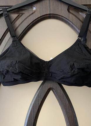 Класний, коттоновый, чорний бюстгальтер