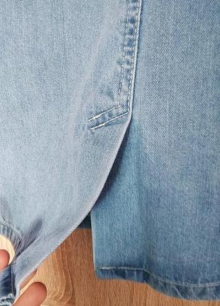 Стильная джинсовая юбка карандаш юбочка спідниця размер 44-465 фото