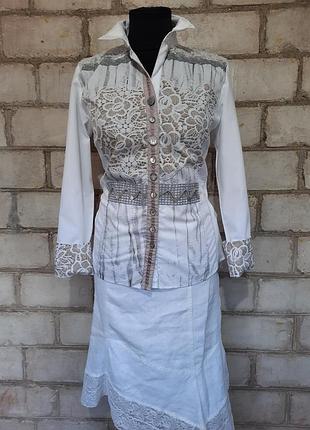 Сорочка в вінтажному стилі just white