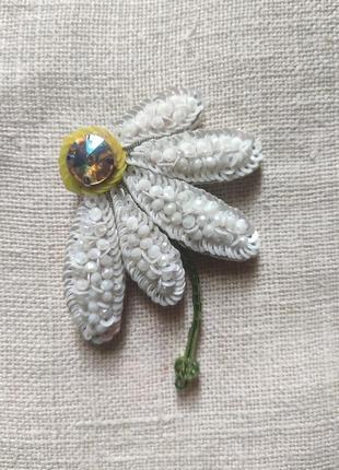 Брошка "ромашка" 3