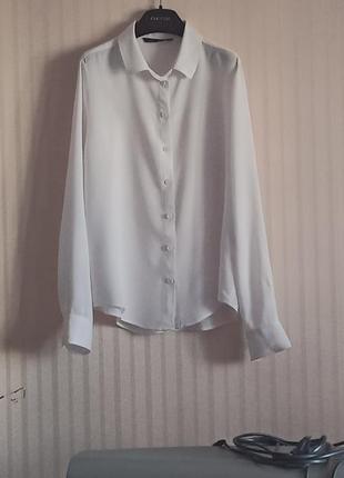 Класична біла блузка1 фото