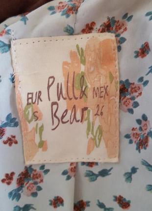 Кожаная куртка pull & bear 5