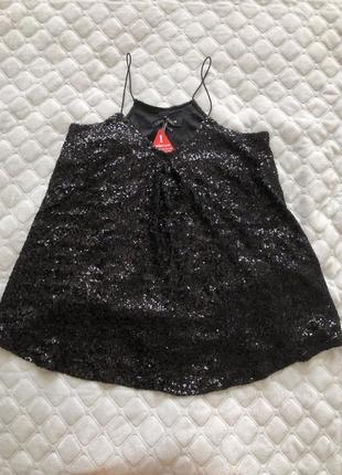 Майка вільного крою з паєток