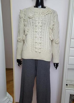 Объёмный свитер zara 8