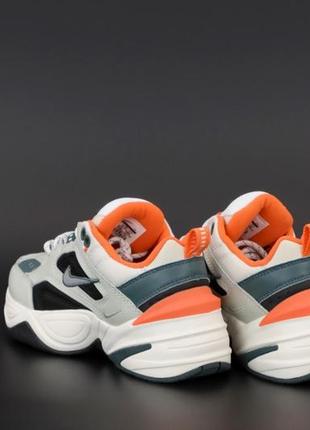 Жіночі кросівки nike m2k tekno grey orange 36-37-385 фото