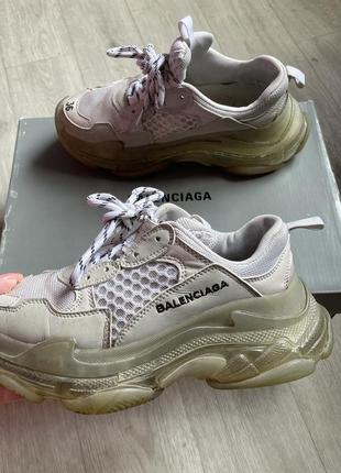 Кроссоски balenciaga triple s clear1 фото