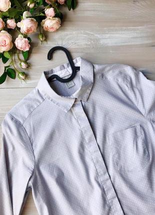 Сіра сорочка в горохи від h&m