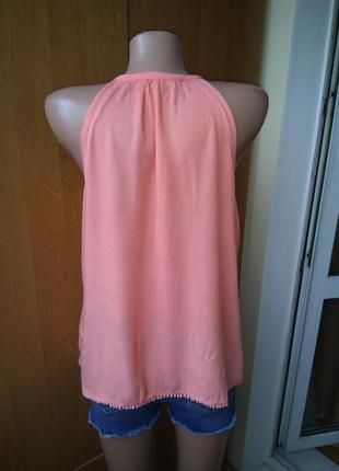 Лёгкая свободная блуза топ с вышивкой new look uk12 идет на р.485 фото