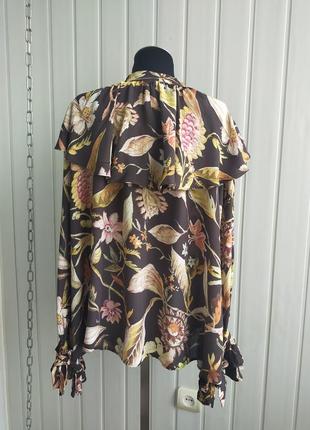 Широка блуза з воротником -оборками h&m ,xl , 175/116 cm6 фото