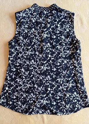 Блуза кофточка шелковая  new york & company без рукавов, размер 48-50 l3 фото