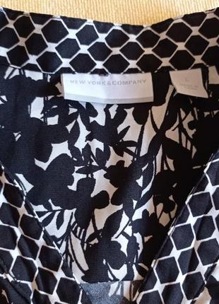 Блуза кофточка шелковая  new york & company без рукавов, размер 48-50 l6 фото