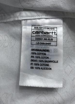 Carhartt wip s біла сорочка6 фото
