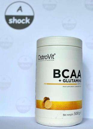 Амінокислоти (бцаа) ostrovit bcaa + glutamine (500 грам.)1 фото