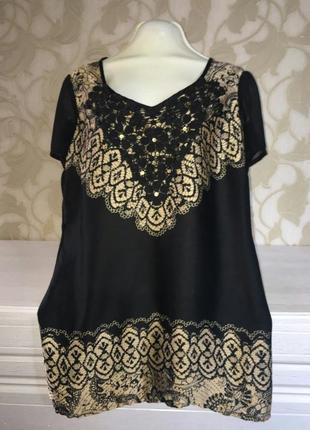 Блузка з ажурною вставкою per una