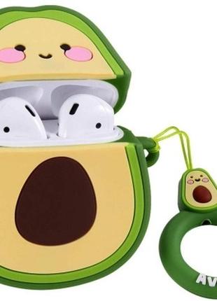 Чохол для apple airpods pretty food animals case, avocado