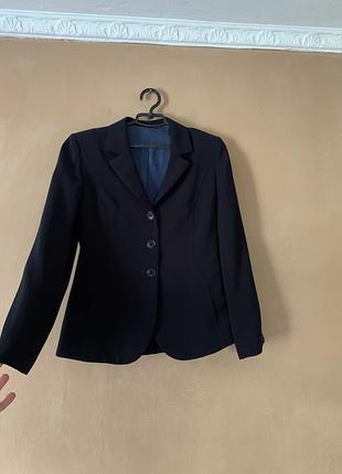 Піджак вінтаж темно - синій котон norwiss3 фото