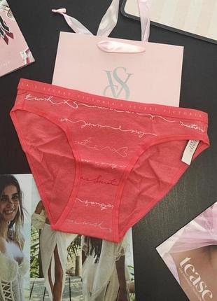 Хлопковые трусики бикини р.хс victoria's secret виктория сикрет вікторія сікрет оригинал