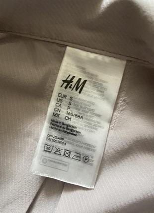 Сорочка вільного крою h&m, сорочка блуза оверсайз, сорочка блуза із віскози, бежева сорочка оверсайз, вільна сорочка6 фото