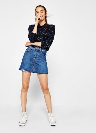 Джинсовая юбка  denim bershka