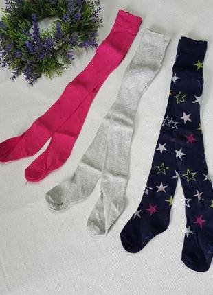 Колготки котон демісезонні набір 3 пари, р.74-80