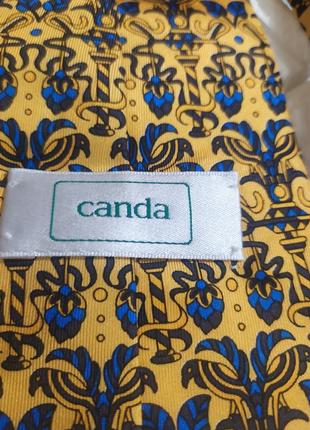 Оригинальный галстук canda c&a100%шелк.6 фото