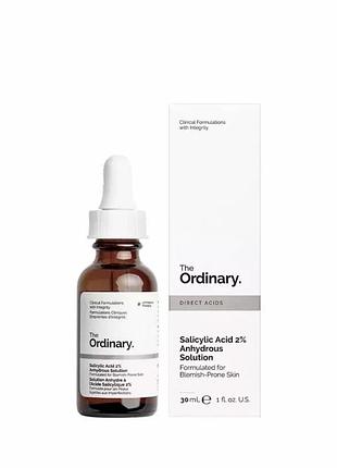 The ordinary сироватка із саліциловою кислотою 2% salicylic acid 2% anhydrous solution 30ml