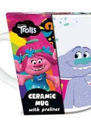 Чашка trolls ceramic mug with praline 250ml