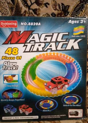Іграшка.світиться дорога з машинкою magic tracks ,конструктор -гоночний трек