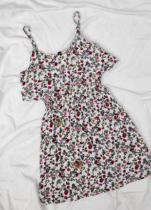 Квіткове плаття ✨h&m✨ в квітковий принт на тонких бретелях