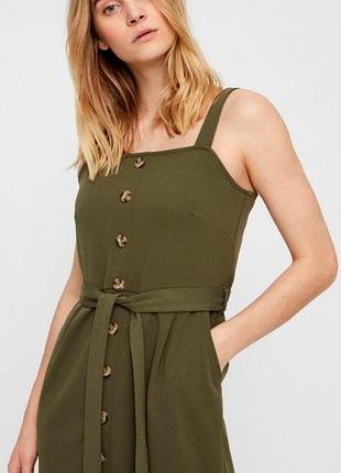 Сукня сарафан з гудзиками по всій довжині vero moda сукня сарафан з гудзиками