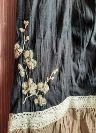 Дизайнерское платье бохо винтаж в деревенком этно фольк стиле от  soulmate6 фото